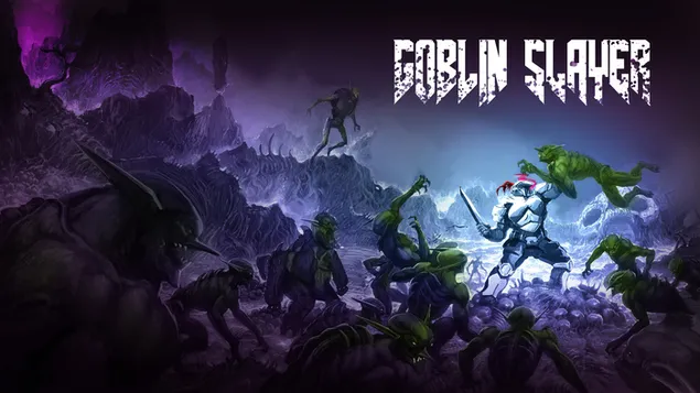 Goblin Slayer Fighting Goblins HD bakgrund