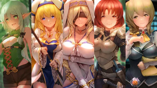 Goblin Slayer Girls Collab HD bakgrund