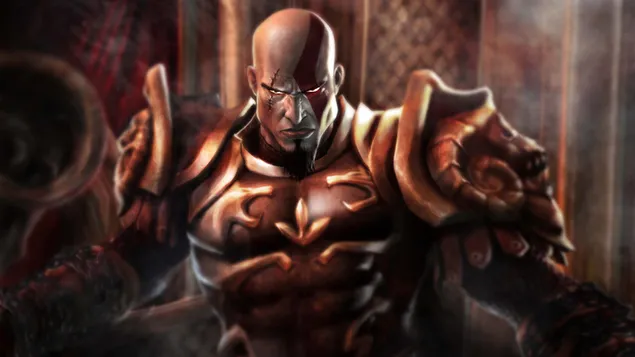 God of War 4 (videogame) - Kratos Armor 4K achtergrond