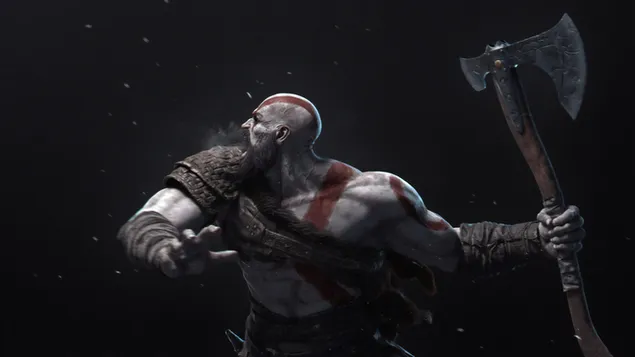 God van de oorlog, bijl, kratos-krijger download