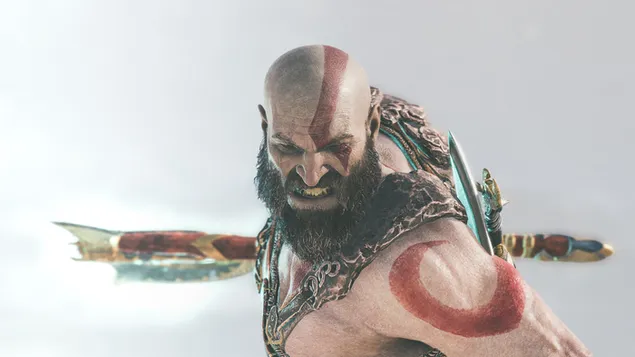 Juego God of War - Angry Kratos 2K fondo de pantalla