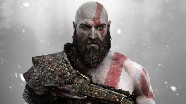 God of war kratos digital wallpaper download