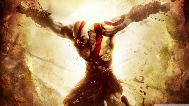 God of war kratos graphic wallpaper download