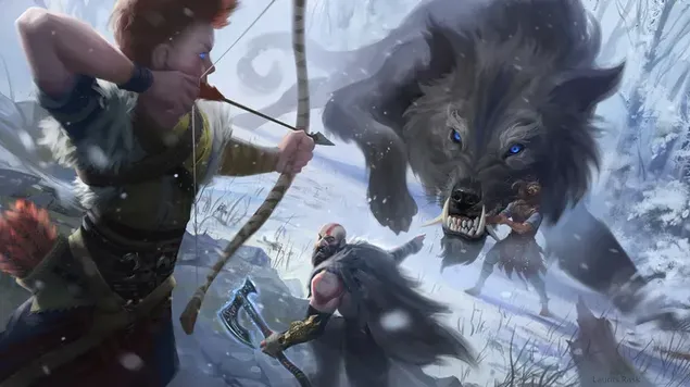 God of War Ragnarok - Atreus en Kratos download