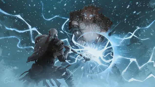 God of War Ragnarok-spel - Kratos versus Thor download