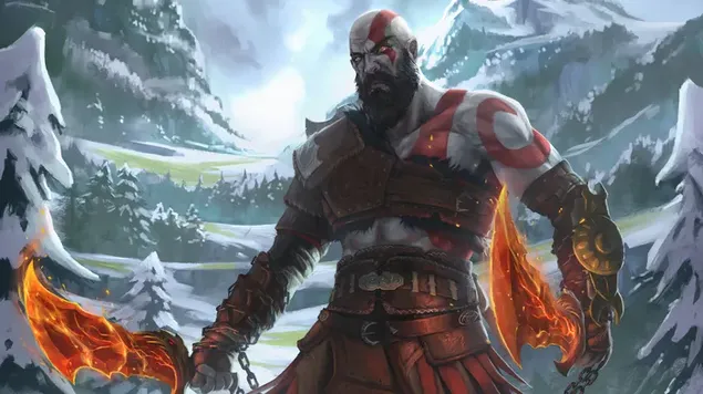 God of War Ragnarok - Kratos art aflaai