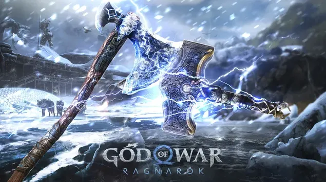 God of War Ragnarok - Hacha de Kratos y Martillo de Thor descargar