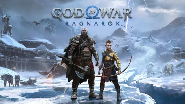 God of War: Ragnarok (videogame) 4K achtergrond