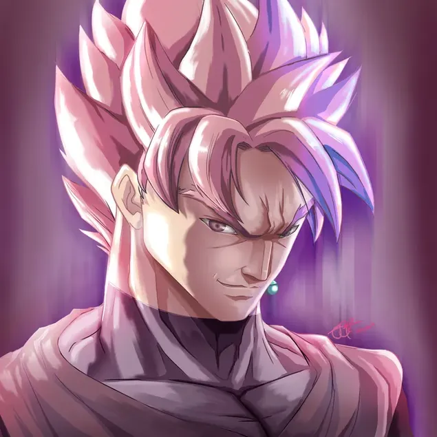 Goku y su nuevo peinado