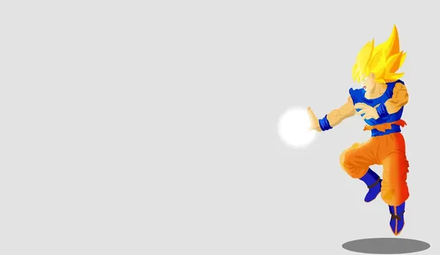 Poder de la bola de fuego de goku HD fondo de pantalla
