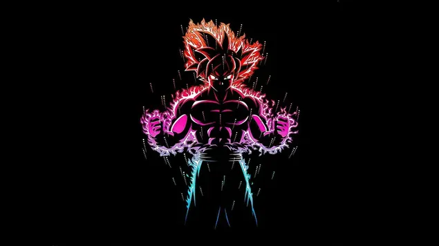 Goku Highlighting Through Multiple Colours 