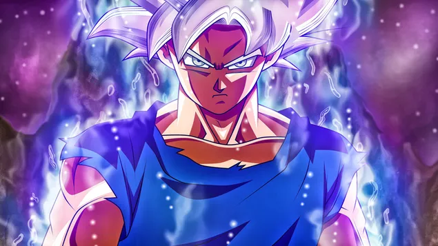 Goku beherrscht Ultra-Instinkt 4K Hintergrundbild