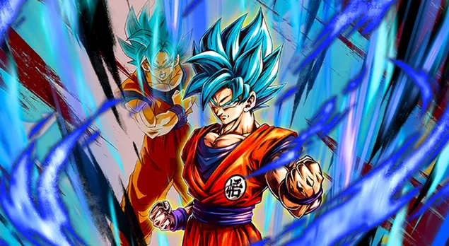 Goku Super Saiyan Blue from Dragon Ball Super [Dragon Ball Legends Arts] for Desktop 4K wallpaper