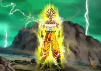 Goku se transforma em Super Saiyajin 2 - Namek Saga 8K papel de parede