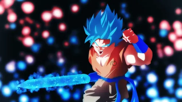 Goku with his sword 4K wallpaper