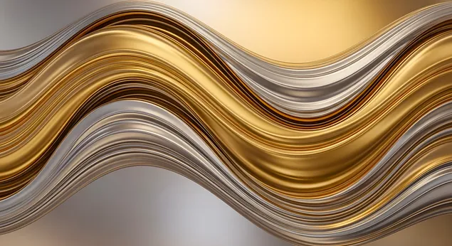zlate strieborne vlny abstraktne kovove pozadie stiahnut