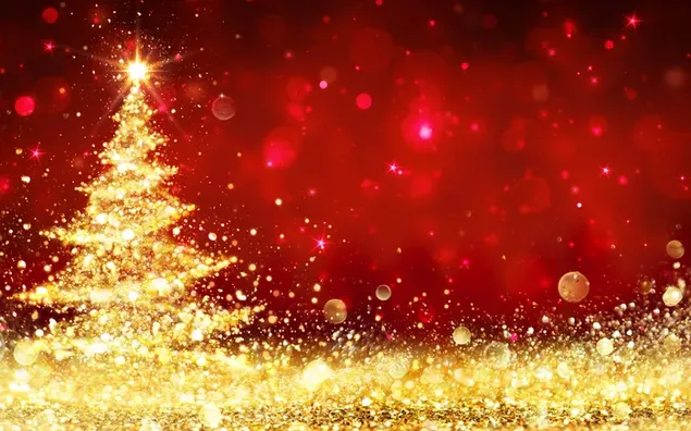 Goldener Weihnachtsbaum herunterladen