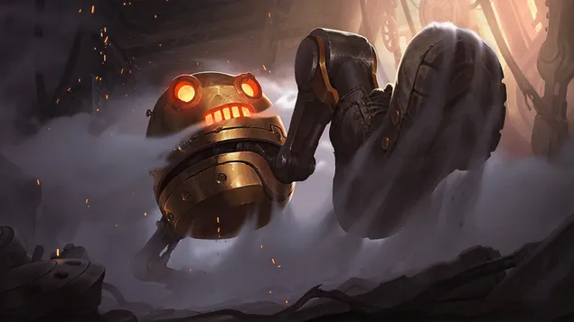 Golden Crushbot (Legends of Runeterra) - League of Legends (LOL) 4K wallpaper