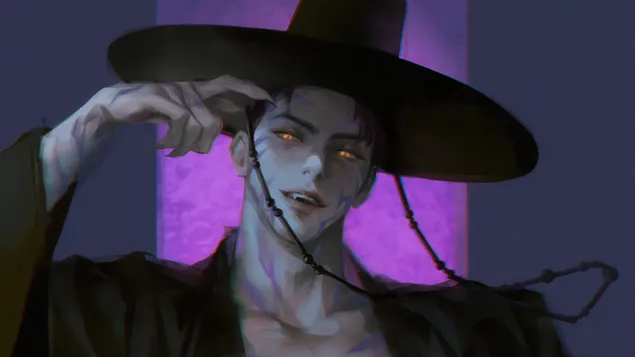 Gold-Eyed Demon 'Jinu' | K-Pop Demon Hunters (Film) 4K Tapeten