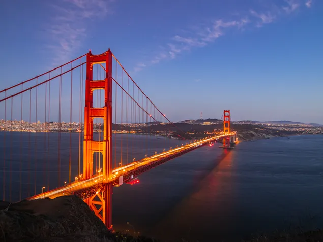 Puente Golden Gate durante la ola de calor descargar