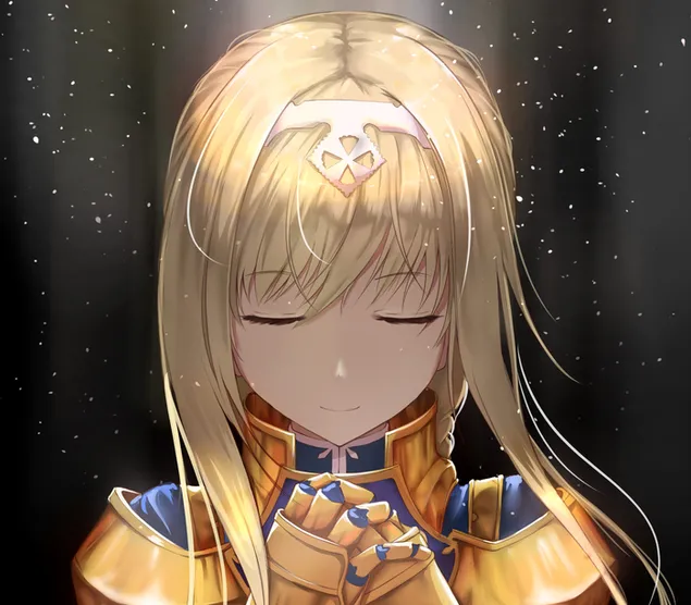 Tapeta Zlatá rytierka Alice Zubbergová 2K