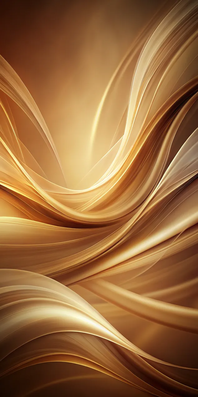 Tapeta Golden Shining vlny abstraktné pozadia 2K
