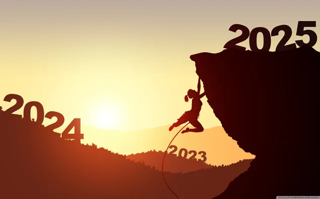 Zai Jian  2024 Nian Ni Hao  2025 Nian ,Jian Ying Zi Ran Jing Guan Xia Zai