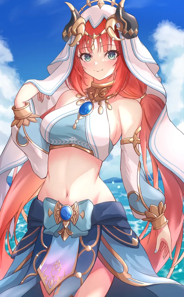 prekrasna anime devojka nilou | genskhin impatst preuzmi