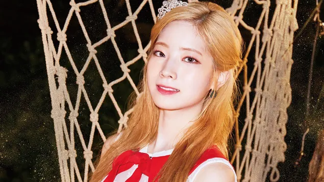 'Dahyun' yang cantik dari 'Twice' (Band K-pop) 4K wallpaper