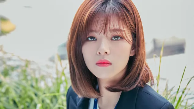 "Jeongyeon" رائع من فرقة Twice (فرقة K-Pop) 4K خلفية