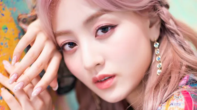 Páipéar balla Gorgeous Jihyo in 'More & More' MV (2020) Shoot from Twoce [K-Pop Band]4K