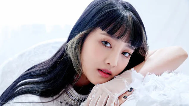 Prachtige 'Minnie' van '(G)I-DLE' (K-Pop Band) 4K achtergrond