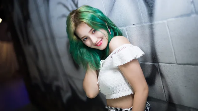 Gyönyörű "Nancy" a "Momoland"-tól (K-pop Band) 4K háttérkép