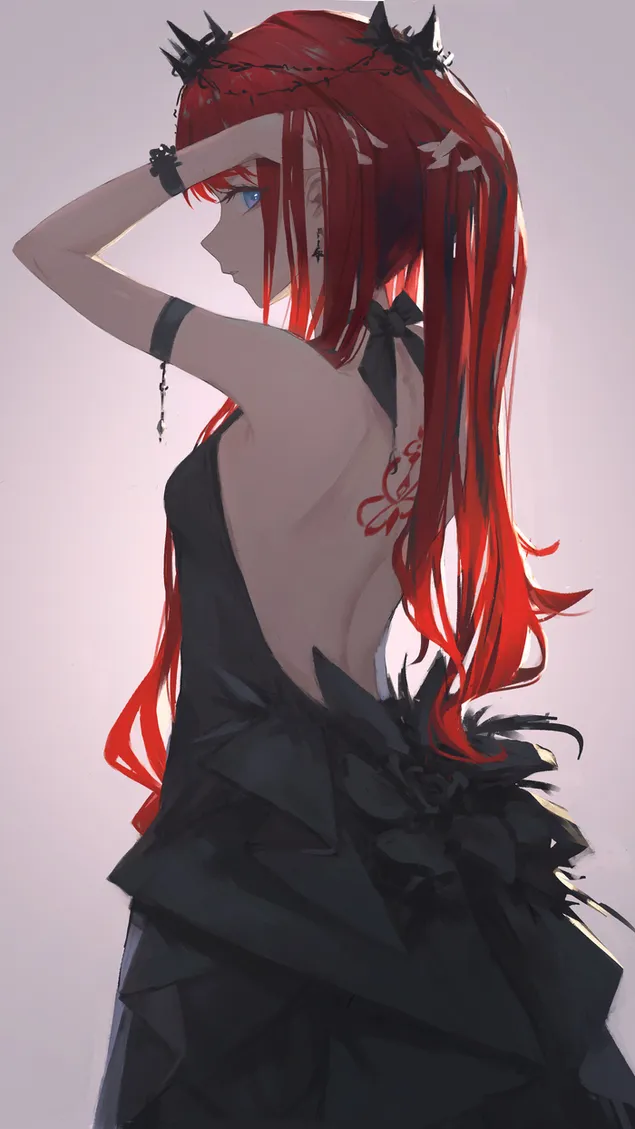 ゴージャスな Nilou 黒のバックレスドレス | ガンシンインパクト 2K 壁紙