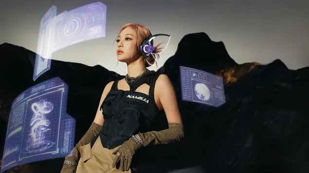 Aespa의 화려한 'Ningning' - Girls Album Photoshoot 4K 배경화면