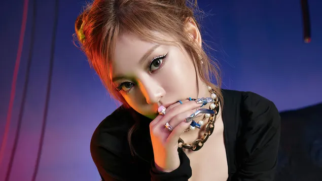 Ταπετσαρία Πανέμορφο 'Ningning' από την Aespa | 'Savage' MV Shoot 4K