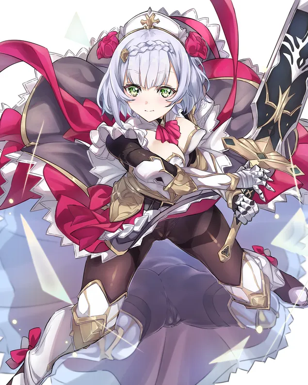 Noelle e mrekullueshme dhe shpata e saj por g | Ndikimi i Genshin 2K sfond