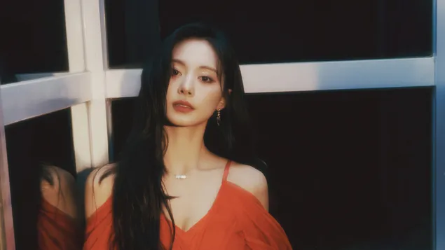 Gorgeous 'Tzuyu' from TWICE in 'Run Away' MV Shoot 4K wallpaper