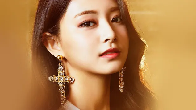 Minunat „Tzuyu” de la TWICE (K-pop Band) 4K imagine de fundal