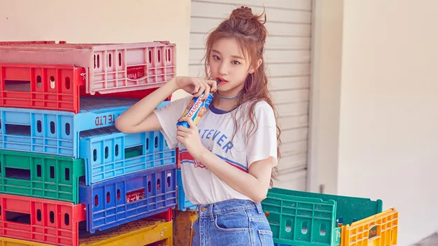 (g)i-dle (k-pop group) Hua Li De ''yuqi''Xia Zai