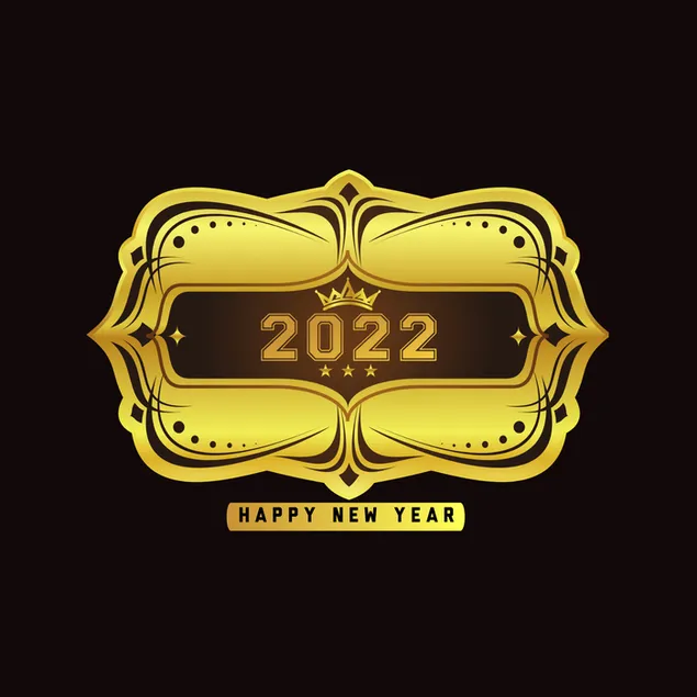 Gouden jaar 2022 Gelukkig nieuwjaar