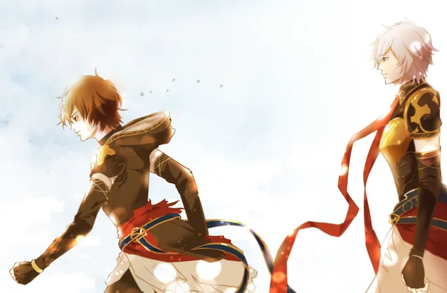 碧藍幻想-路西法和桑達芬 2K 壁紙