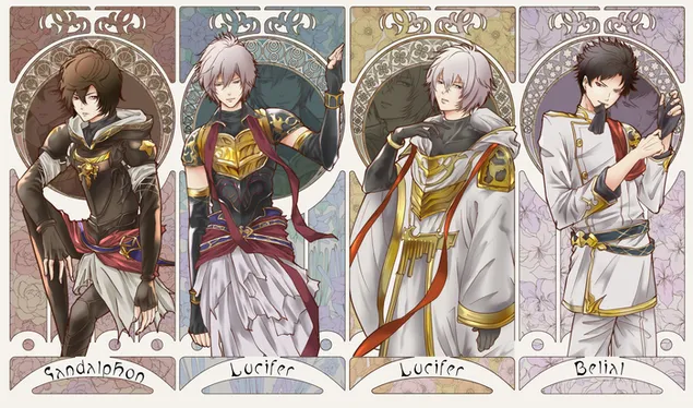 碧藍幻想 - Sandalphon,Lucifer & Belial 4K 壁紙