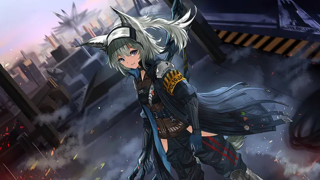 Grani - Arknights (joc video anime) 4K imagine de fundal