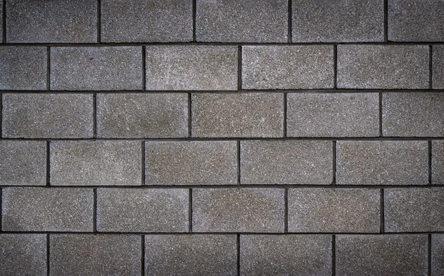 Batu bata dinding beton abu-abu, persegi panjang, latar belakang