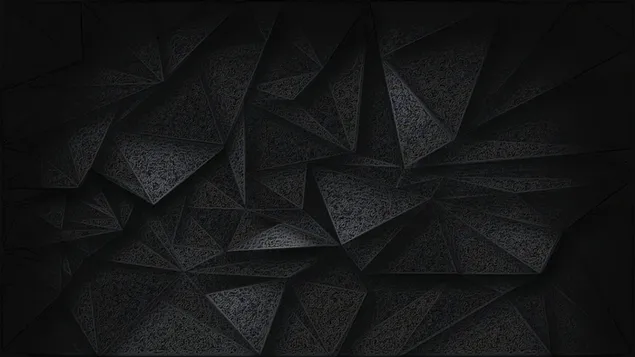 灰色のデジタルメタリックグランジ三角形パターン 4K 壁紙