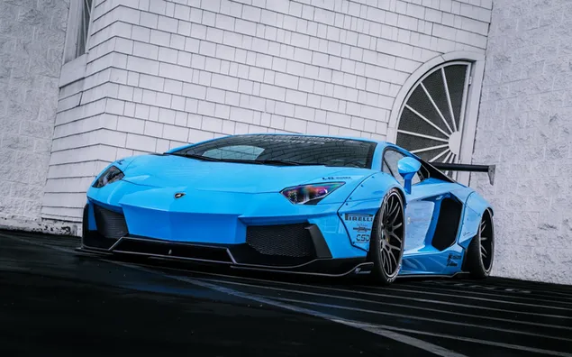 Groene Lamborghini Aventador LP 700-4 sportwagen