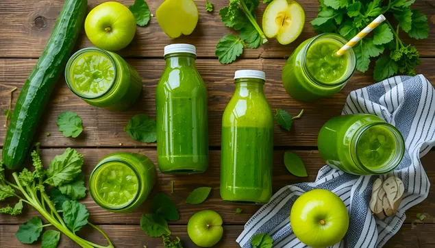zelyonyy smuzi i sok: svezhie detoks-napitki i ingredienty skachat'