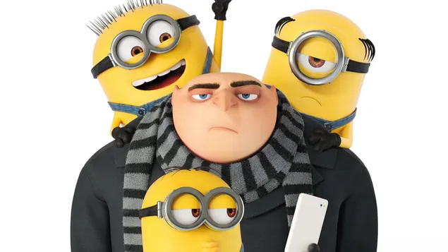 Gru and minions from the animated movie minions 2 series