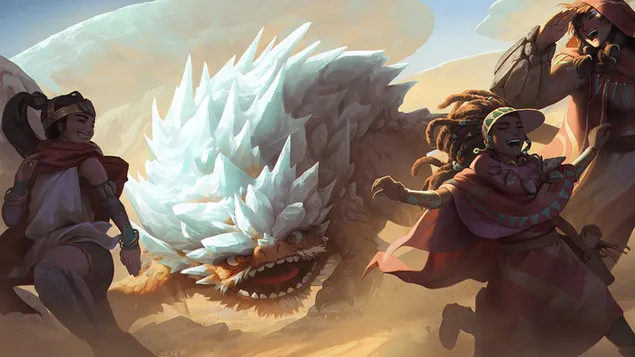 Grumpy Rockbear (Legends of Runeterra) - League of Legends (LOL) 4K pozadina